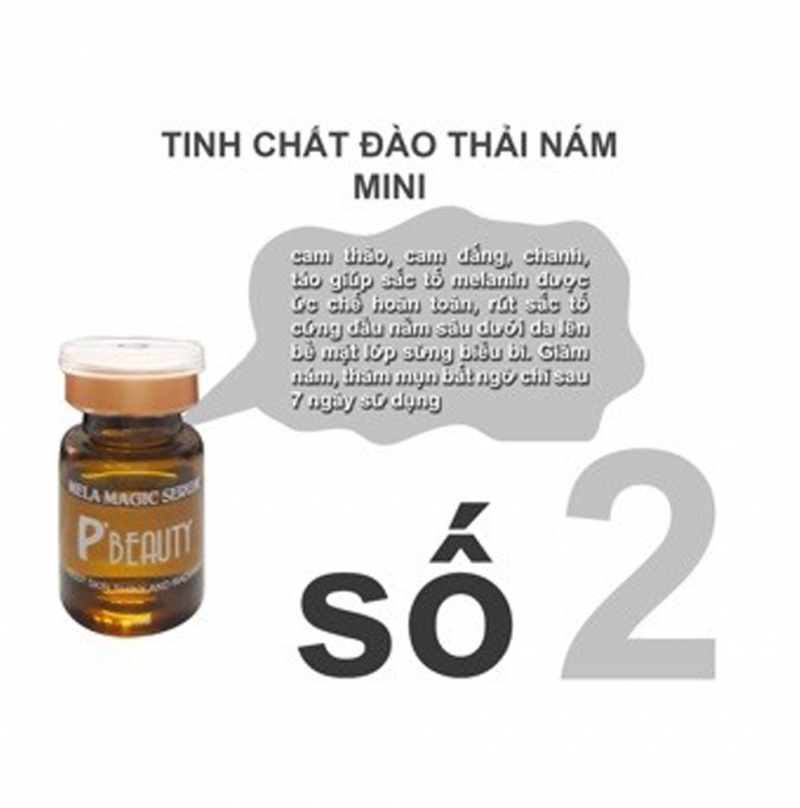 Bộ dưỡng trị nám và làm đều màu da Minisize P'beauty mela magic for travel set